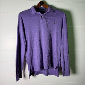 Polo Ralph Lauren Long Sleeve Polo Purple Size Large